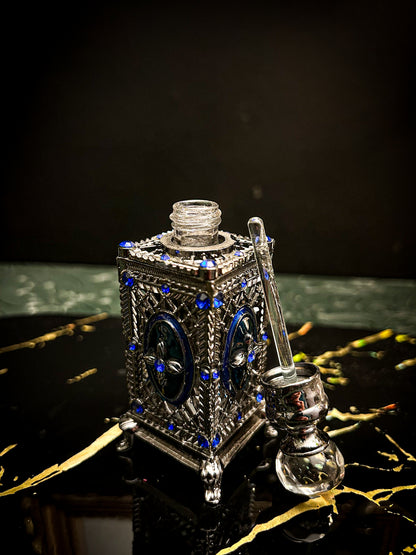 Fiole de Parfum Carrée – Élixir d’Azur