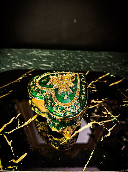 Boîte à Bijoux Cœur – Écrin de Rose